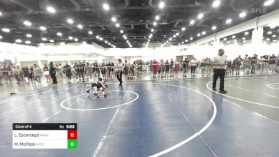 43 lbs Consi Of 4 - Levi Escarcega, Manu WC vs Mulcahy McPeck, Matsu Matmen