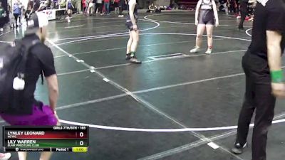 165 lbs Cons. Semi - Lynley Leonard, NCYAC vs Lily Warren, Blair Wrestling Club