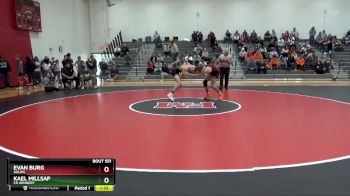 150 lbs Cons. Round 1 - Evan Burg, Solon vs Kael Millsap, CR Kennedy