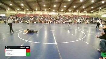 67 lbs Quarterfinal - Dante Tew, Warrior Wrestling Club vs Wallace King, Wasatch Wrestling Club