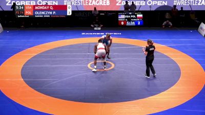 74 kg Qualif - Quincy Monday, USA vs Patryk Krzyztof Olenczyn, POL