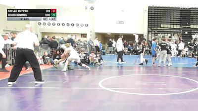 121 lbs Semifinal - Tayler Duffee, CTWHALE Orca - MSE vs Hines Kromel, TDWC Maniacs - MSE