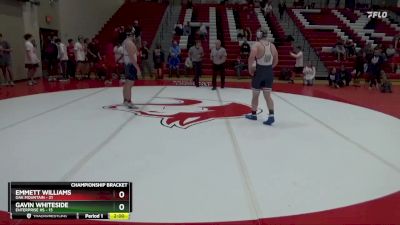 190 lbs Round 4 (16 Team) - Gavin Whiteside, Enterprise HS vs Emmett Williams, Oak Mountain