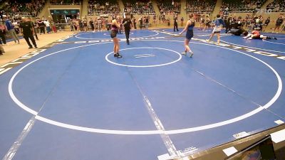 117 lbs Semifinal - Sophia Bennett, Lady Outlaw Wrestling Academy vs Haylie Miller, Harrah Little League Wrestling