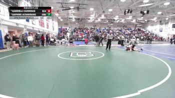 Girls 110 lbs 5th Place Match - Saphire Altamirano, Lowell&nbsp;Girls vs Gabriela Cardenas, Rancho San Juan Girls