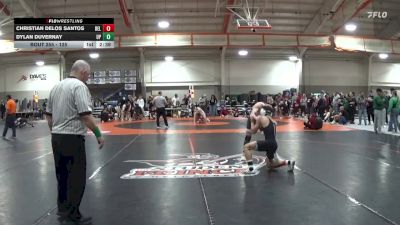 125 lbs Champ. Round 2 - Christian Delos Santos, Bellarmine vs Dylan Duvernay, UW Parkside