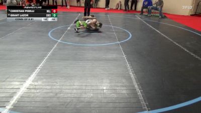90_B lbs Consi Of 8 #1 - Christian Piselli, Williamsport vs Grant Lazor, Chestnut Ridge