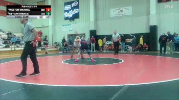 Boys 175 lbs Cons. Semi - Weston Michael, Shawnee Heights vs Keygan Breault, Silver Lake