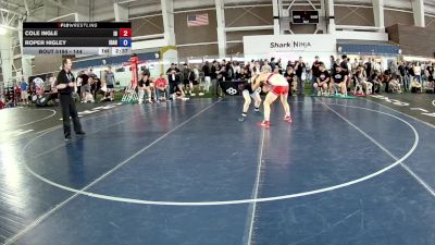 144 lbs Cons. Round 1 - Cole Ingle, ID vs Roper Higley, Idaho