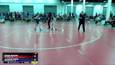 87 lbs Placement Matches (8 Team) - Zayne Benson, Colorado vs Jackson Smith, Oklahoma Red