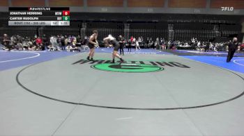 285 lbs Consi Of 8 #1 - Jonathan Herriing, Mountain View UT vs Carter Rudolph, Roy