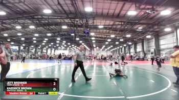 72 lbs Rd# 9- 2:15pm Saturday Final Pool - Kaedrick Brown, Kentucky Jokers vs Jett Brenner, Terps Xtreme