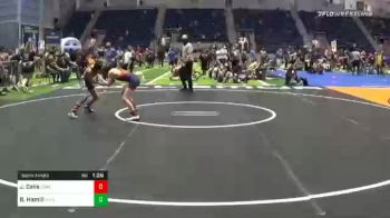 74 lbs Semifinal - Jacob Celis, Coalinga Roughnecks vs Braeden Hamill, X-Factor Elite Wrestling