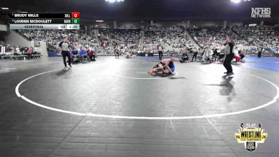 B4A-165 lbs Semifinal - Brody Mills, Sallisaw vs Louden Mcdoulett, Harrah