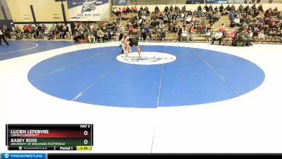 184 lbs Champ. Round 1 - Lucien Lefebvre, Linfield University vs Kasey Ross, University Of Wisconsin-Platteville