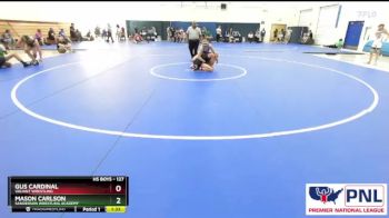 127 lbs Round 5 - Mason Carlson, Sanderson Wrestling Academy vs Gus Cardinal, Valiant Wrestling