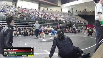 95 lbs Round 5 (6 Team) - Cash Williams, North Dakota 1 vs Jacobie Robbins, Team Missouri