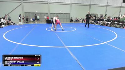 106 lbs Quarterfinals (8 Team) - Vincent DeMarco, Illinois vs Blackburn Savage, Ohio Blue