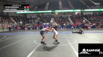 85 lbs Cons. Round 3 - Taylee Zimmerman, Maize vs Avery Campbell, South Central Punisher
