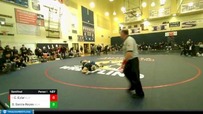 106 lbs Semifinal - Cash Eylar, Ellensburg vs D`Anthony Garcia Reyes, Selah