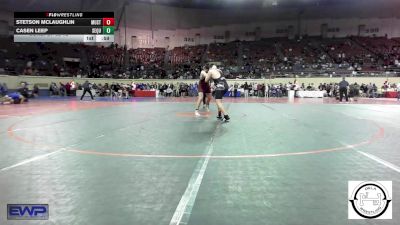 200 lbs Consi Of 32 #2 - Stetson Mclaughlin, Mustang Middle School vs Casen Leep, Sequoyah Tahlequah JH