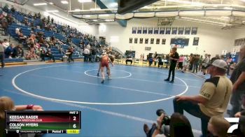 145 lbs Champ. Round 1 - Keegan Rager, Sheridan Wrestling Club vs Colson Myers, Wyoming
