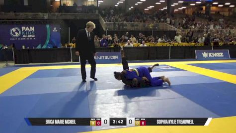 Sophia Kylie Treadwell vs Erica Marie McNeil 2025 Pan Kids Jiu-Jitsu IBJJF Championship