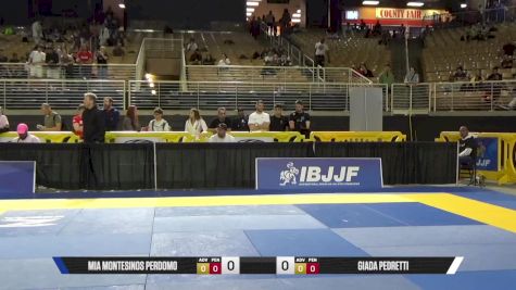 Giada Pedretti vs Mia Montesinos Perdomo 2025 Pan Jiu Jitsu IBJJF Championship