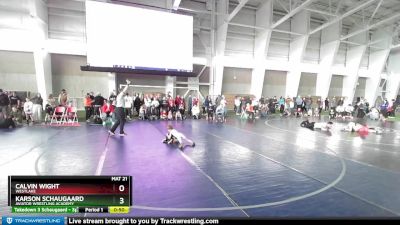 40 lbs Quarterfinal - Karson Schaugaard, Aviator Wrestling Academy vs Calvin Wight, Westlake