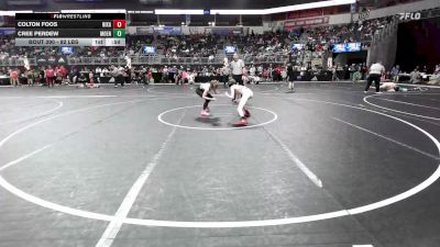 92 lbs Semifinal - Colton Foos, Nixa Youth Wrestling vs Cree Perdew, Moen Wrestling Academy