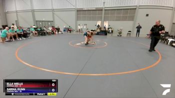 100 lbs Placement Matches (8 Team) - Ella Wells, Georgia Red vs Sarina Gunn, Virginia Red