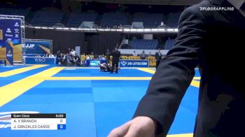 ANDRE V BRANCH vs JAVIER GONZALES CARDENAS 2019 World IBJJF Jiu-Jitsu No-Gi Championship
