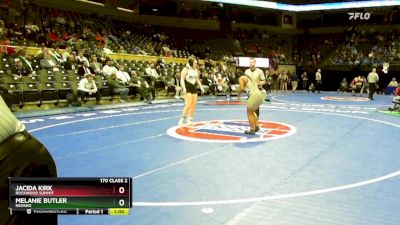 170 Class 2 lbs Cons. Round 3 - Melanie Butler, Neosho vs Jacida Kirk, Rockwood Summit