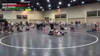 70 lbs Finals (2 Team) - Brody Westrem, Iowa Gold vs Kalob Rodriguez, AYWO