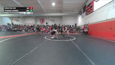 170 lbs Quarterfinal - Brezlynn Cox, Bear River vs Vivienne Combee, Canon City