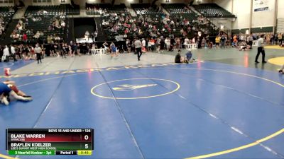 126 lbs Champ. Round 2 - Blake Warren, Syracuse vs Braylen Koelzer, Lee`s Summit West High School