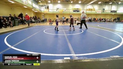 60 lbs Cons. Semi - Samuel King, Bartlesville Wrestling Club vs Jaxon Mercer, Pleasant Hill Youth Wrestling