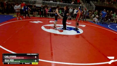 102 lbs Cons. Round 2 - Cael Stokes, Evanston Elite Wrestling Club vs Sean Bird, Sheridan Wrestling Club