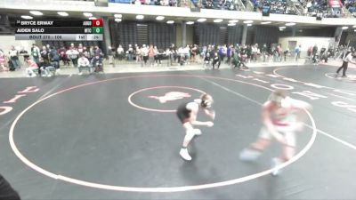 106 lbs Cons. Round 1 - Bryce Erway, Hinsdale (Central) vs Aiden Salo, Byron