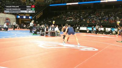 155 Class 2 lbs Quarterfinal - Halen Phillips, Francis Howell Central vs Bailee Wardlow, Oak Park