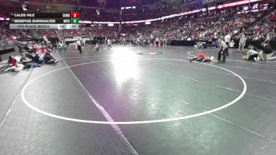 113 lbs 5th Place Match - Memphis Burkhalter, Mineral Point vs Caleb Hile, Cumberland