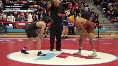 106 lbs Quarterfinal - Joshua Martinez, Bonanza vs Trevor Gusmerotti, Faith Lutheran