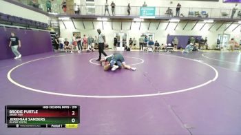 215 lbs Round 4 - Jeremiah Sanders, Olathe South vs Brodie Purtle, Angry Fish