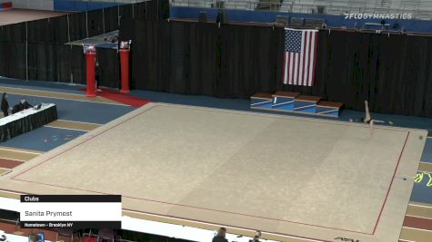 Sanita Prymost - Clubs - 2021 Rhythmic Elite Qualifier