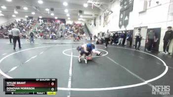 165 lbs Champ. Round 1 - Donovan Morrison, San Dimas vs Wylde Brant, Ventura