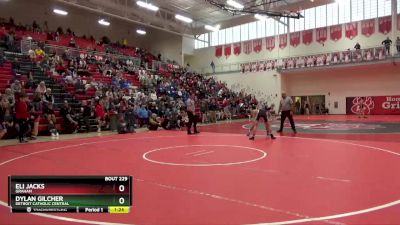 150 lbs Semifinal - Dylan Gilcher, Detroit Catholic Central vs Eli Jacks, Graham