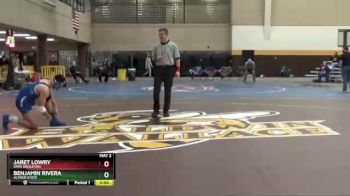 165 lbs Cons. Semi - Jaret Lowry, Ohio Wesleyan vs Benjamin Rivera, Alfred State