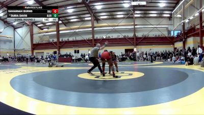 145 lbs Cons. Round 2 - Savannah Burns, Bolingbrook HS vs Tamia Davis, Olentangy Orange