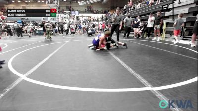 100-110 lbs Final - Elliot Grigg, Chickasha Youth Wrestling vs Jace Henson, Team Nomad