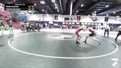 132 lbs Cons. Round 4 - Jesse Salazar, Covina vs Griffin Hettinga, AB Miller